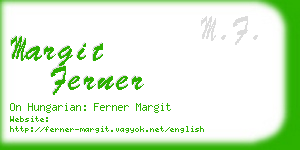 margit ferner business card